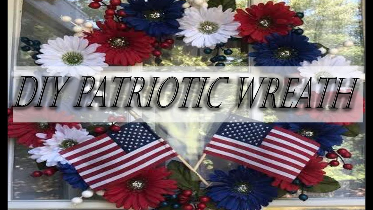 DIY patriotic wreath