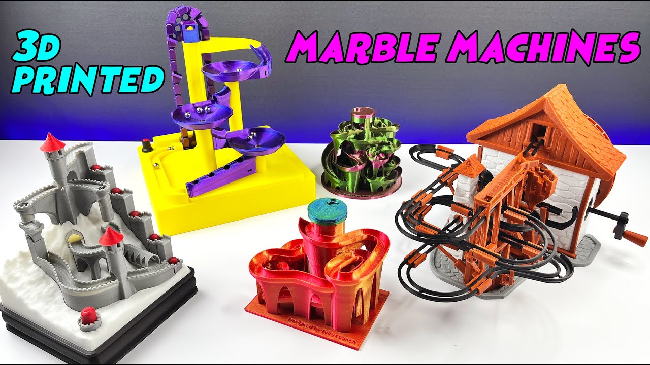 Awesome 3D Printed Marble Machines