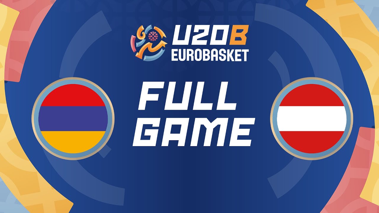 Class. Game 15-16 | Armenia v Austria | Full Basketball Game | FIBA U20 EuroBasket 2025 Division B