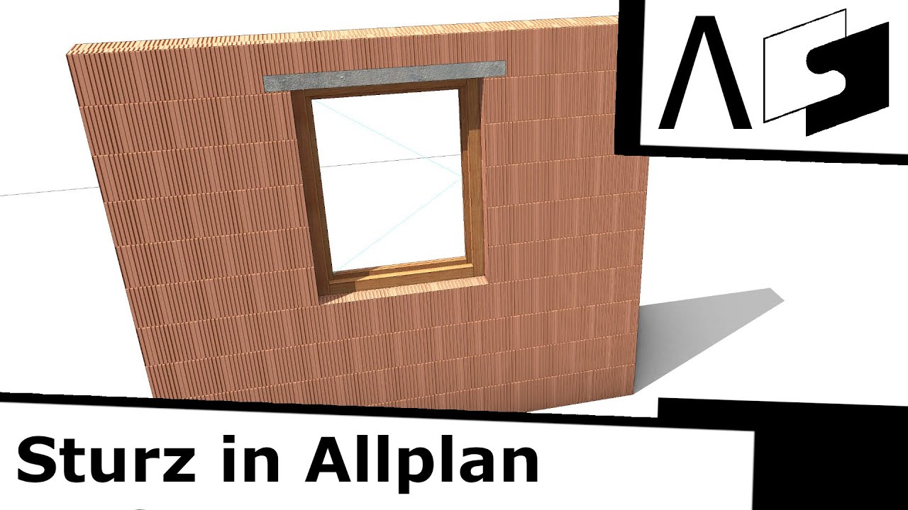 Sturz in Allplan mit Dämmung