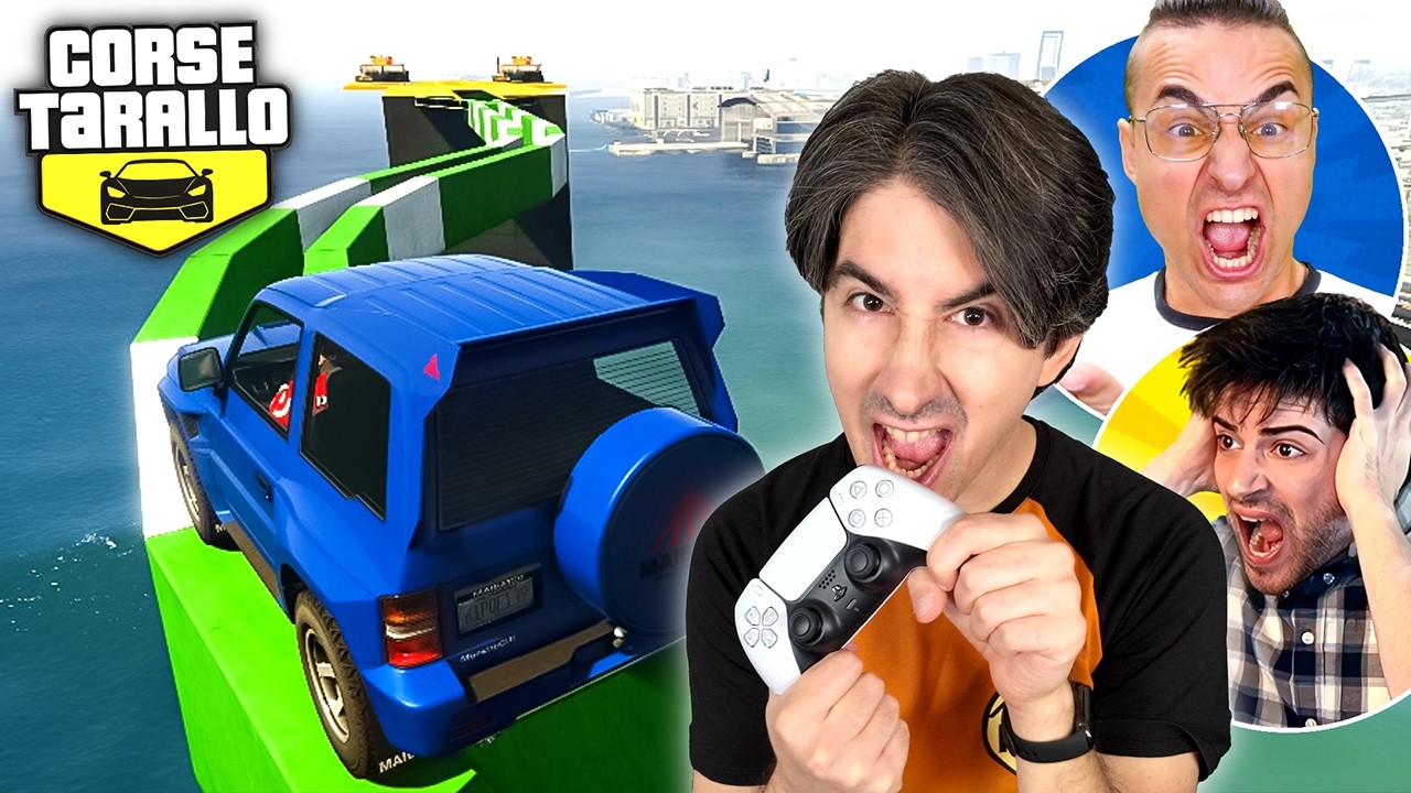CORSE PARKOUR SENZA CENSURE con il TRIO TARALLO (spettacolo) 🤯 GTA 5 Corse Tarallo