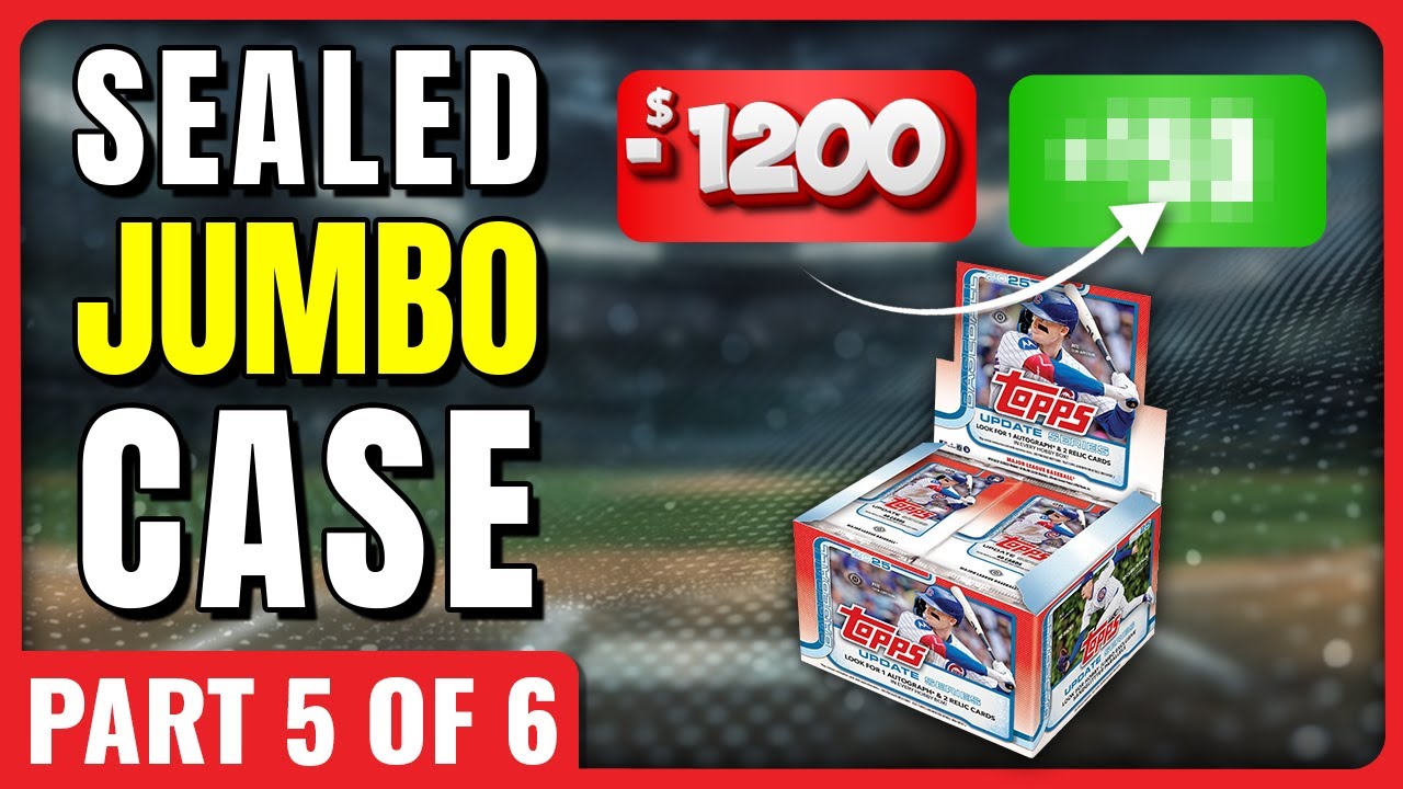 BIG PATCH AUTO!!!🚨 FULL CASE PROFIT CHALLENGE🚨 2025 TOPPS UPDATE JUMBO HOBBY - PART 5 OF 6