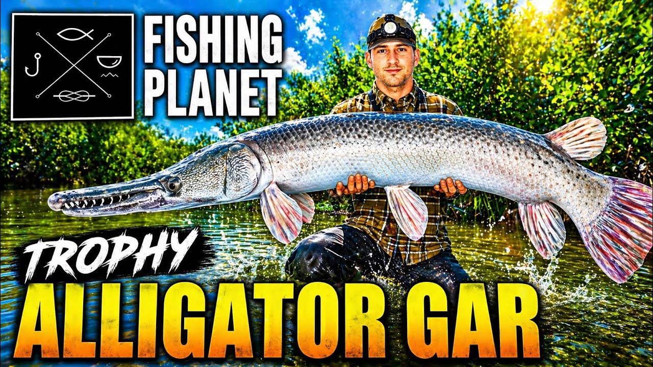 Как поймать трофейного аллигатора-щуку на озере Кванчкин — Fishing Planet