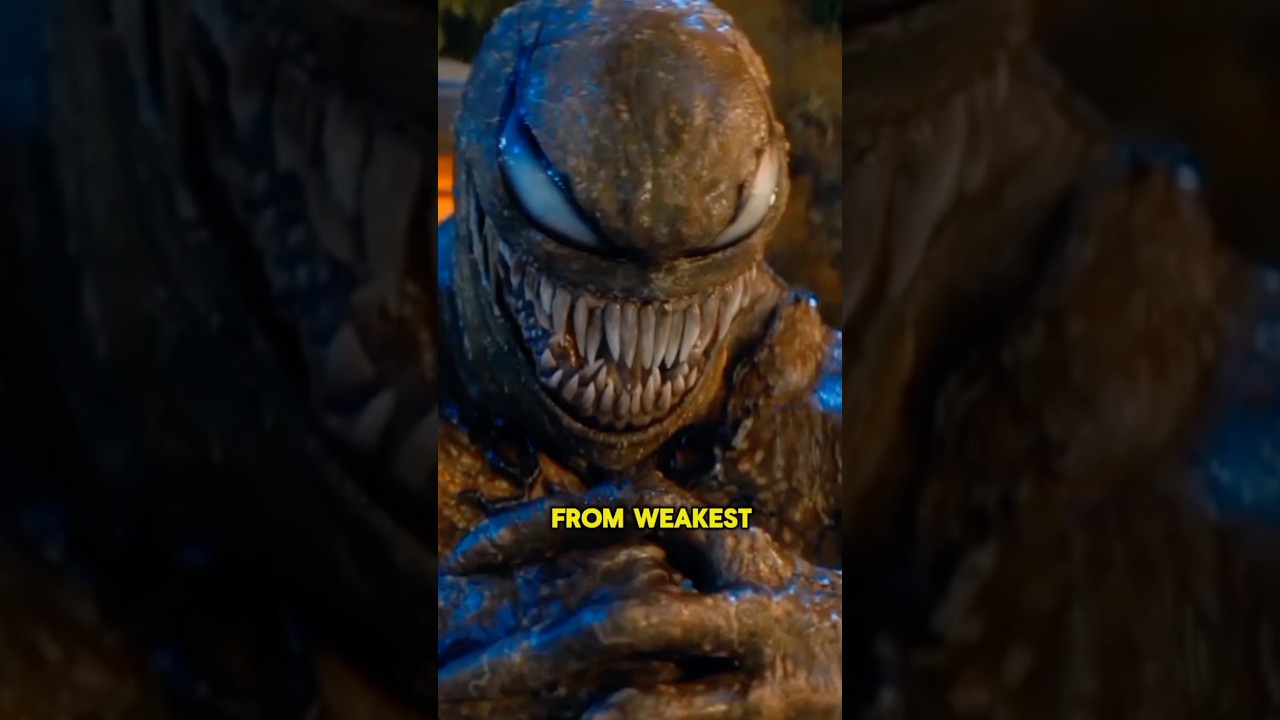 Ranking All Symbiotes from Weakest to Strongest in the Venom Trilogy! #Shorts