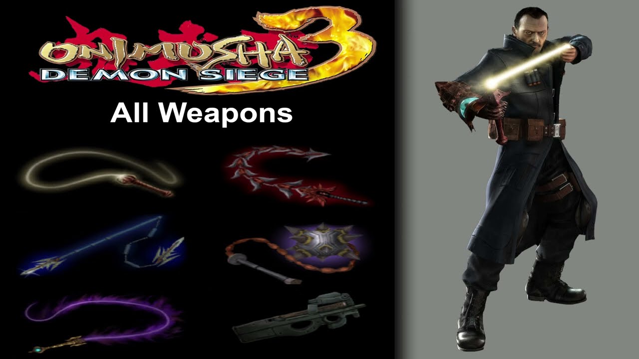 【Onimusha 3: Demon Siege】Jacques Moveset All Weapons & Onimusha Transformation