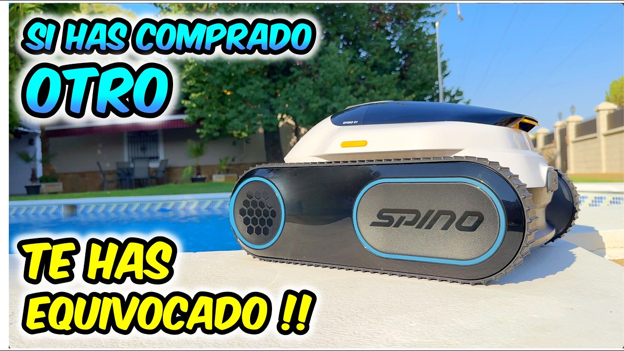 El robot para piscinas 👉 ( MAS EFICIENTE 100% ) es el SPINO E1