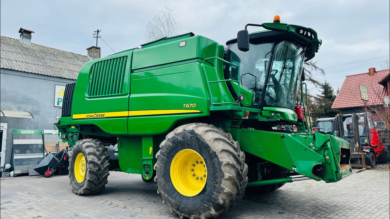 JOHN DEERE T670! Heder 7.6 metra ze stołem do rzepaku! Ładny! Prezentacja/review/for sale *PESTROL*
