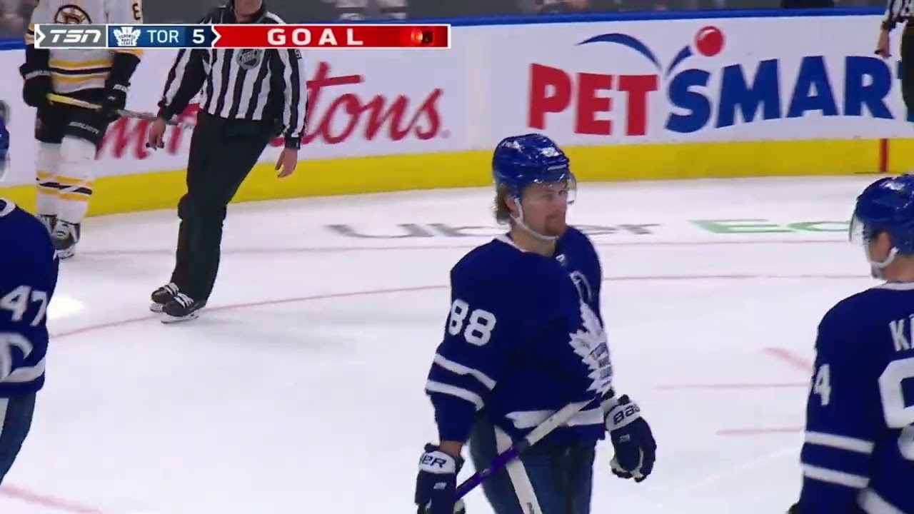Pierre Engvall scores an empty net goal. April 29th, 2022
