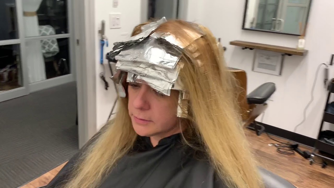 Root Touch Up & Partial Highlights | Hair Tutorial