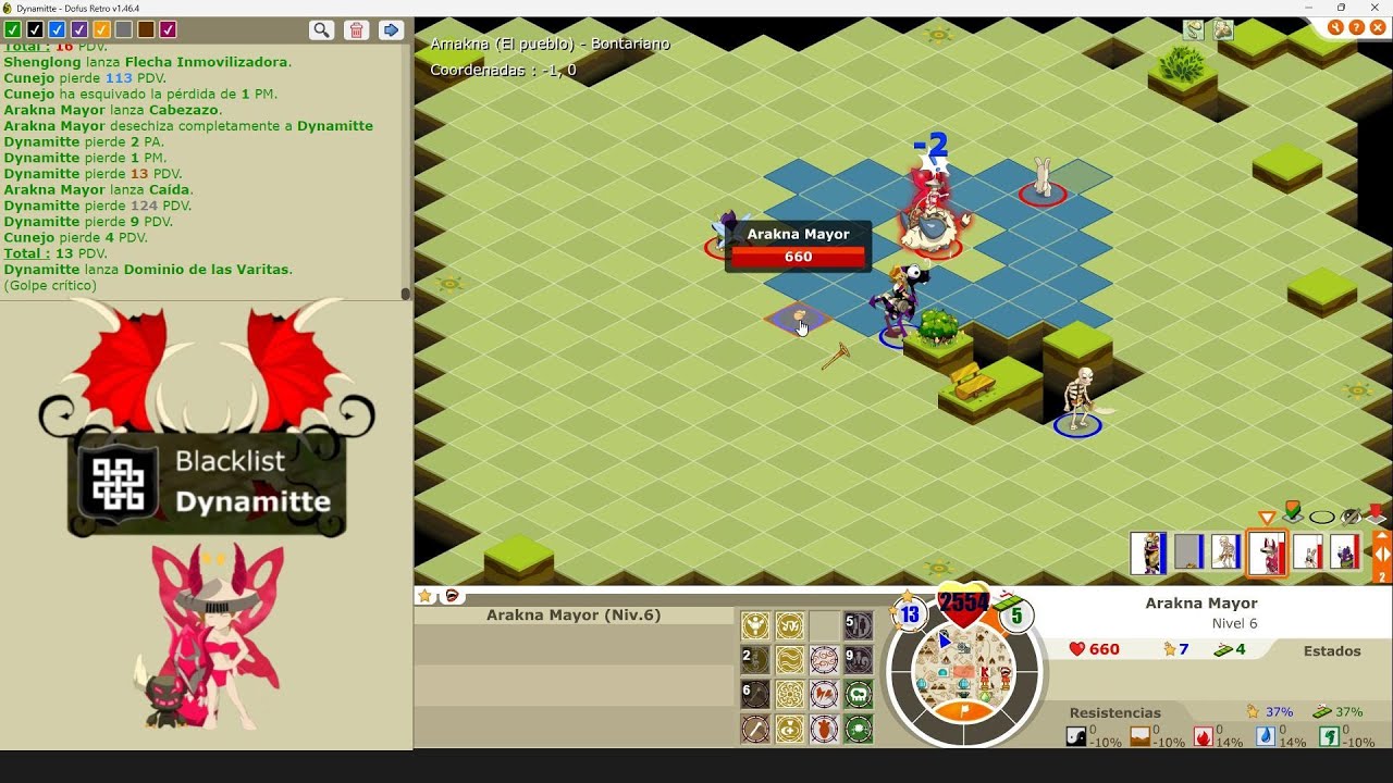 [Dofus Retro Boune PVP] Dynamitte (Aniripsa) G8 vs Shenglong (Ocra) G5