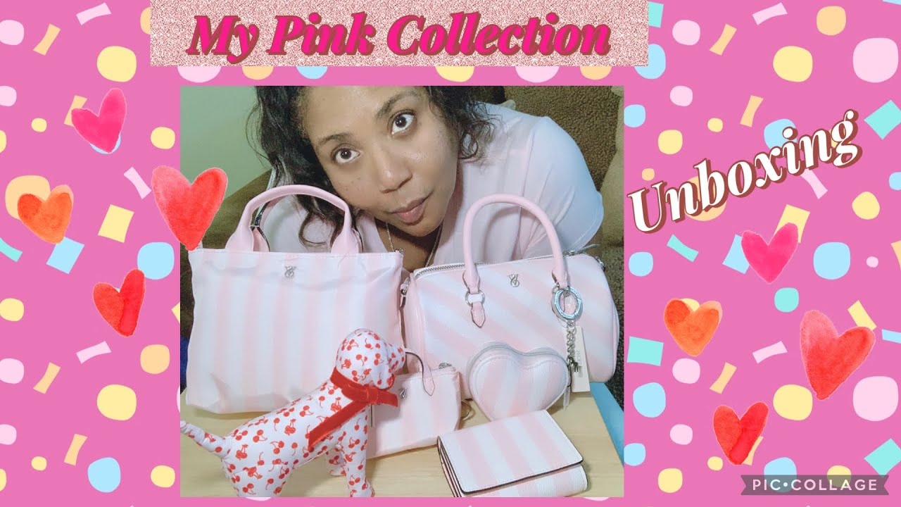Обзор мини-сумок и мини-тоут Victoria's Secret #тренды #розовый #распаковка