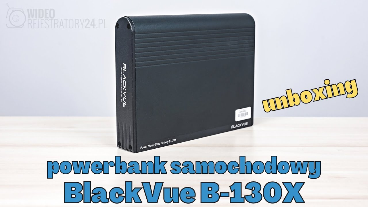 Powerbank samochodowy BlackVue B-130X - unboxing