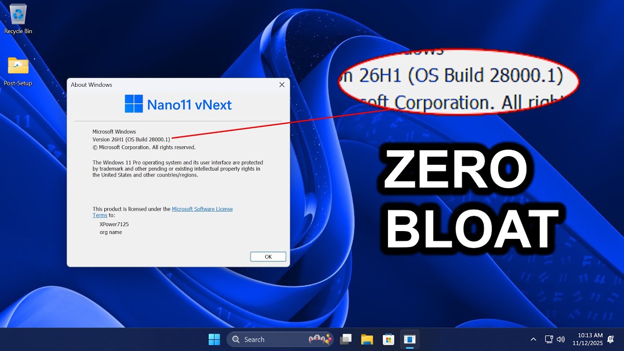 DEBLOATED Windows 11 26H1