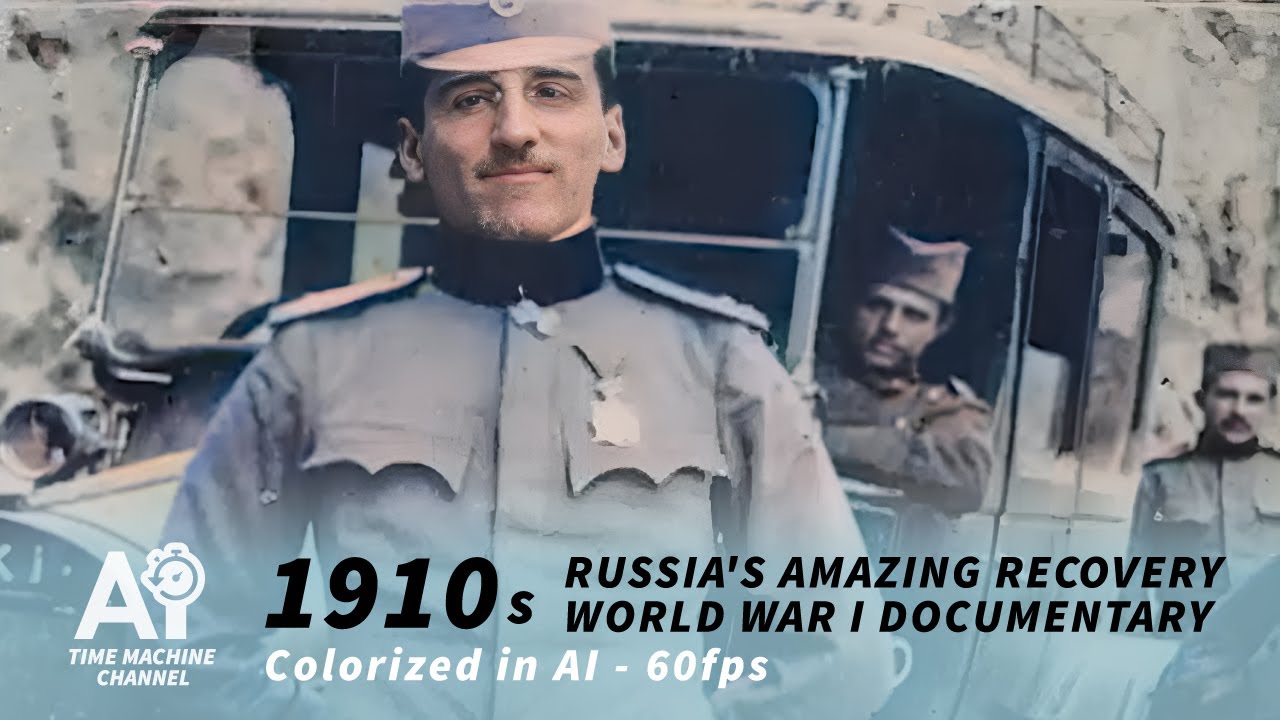 [ #history AI Colorized | 60fps HD ] 1910s Russia's Amazing Recovery WW1