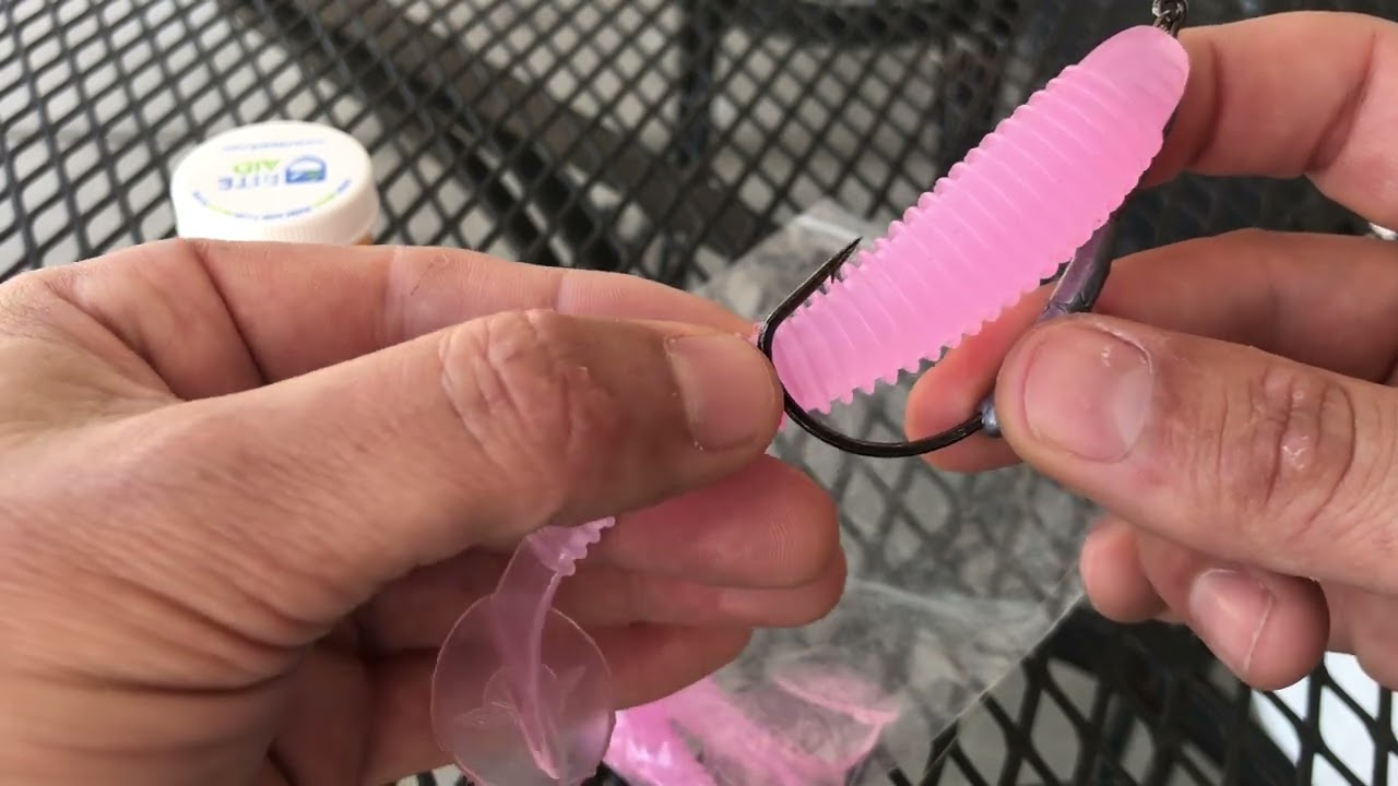 How To Rig Up A Texas Rig Weighted Swimbait For Surf Fishing