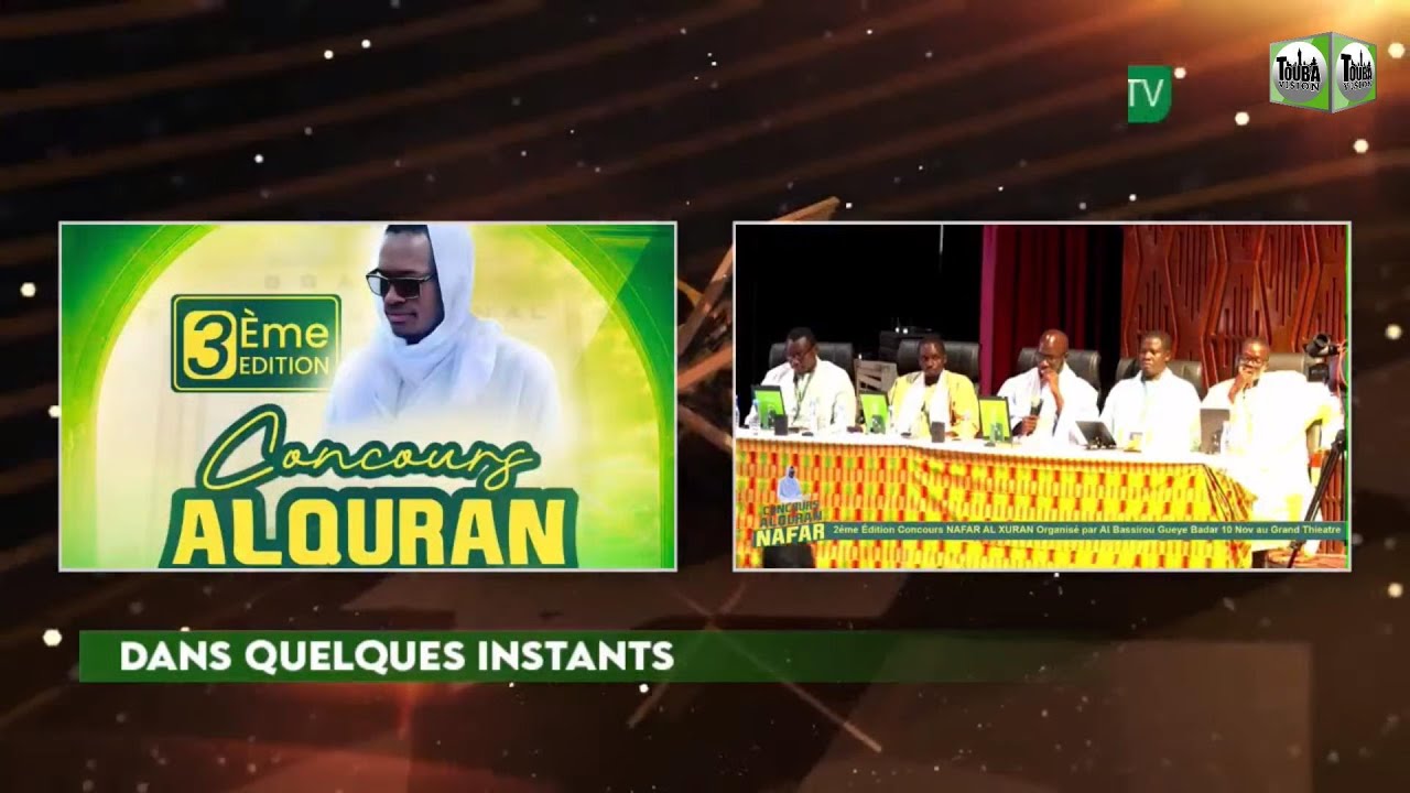 🔴DIRECT GRAND TH&Eacute;&Acirc;TRE 3EME EDITION 2025 CONCOURS NAFAR AL XURAN ORGANISER PAR BACHIR GUEYE AL BADRI