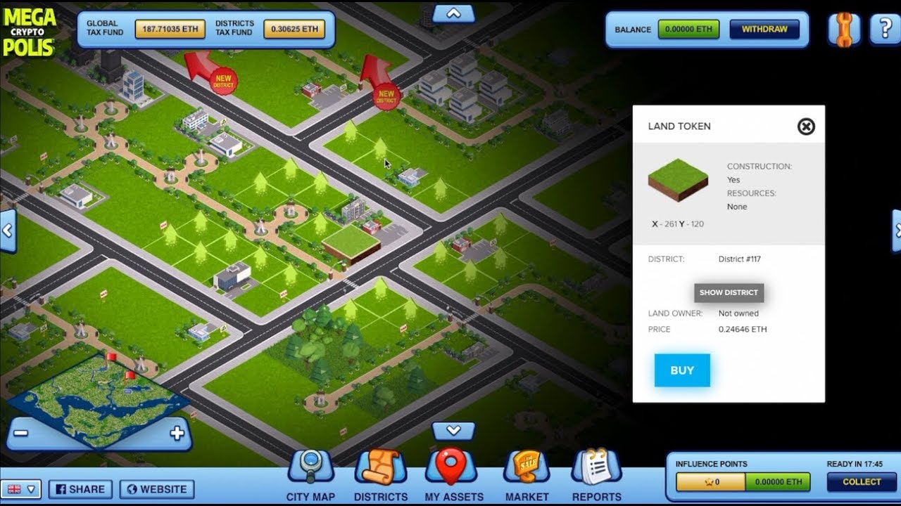 MegaCryptopolis (Ethereum-based Game) on Proof Of Make