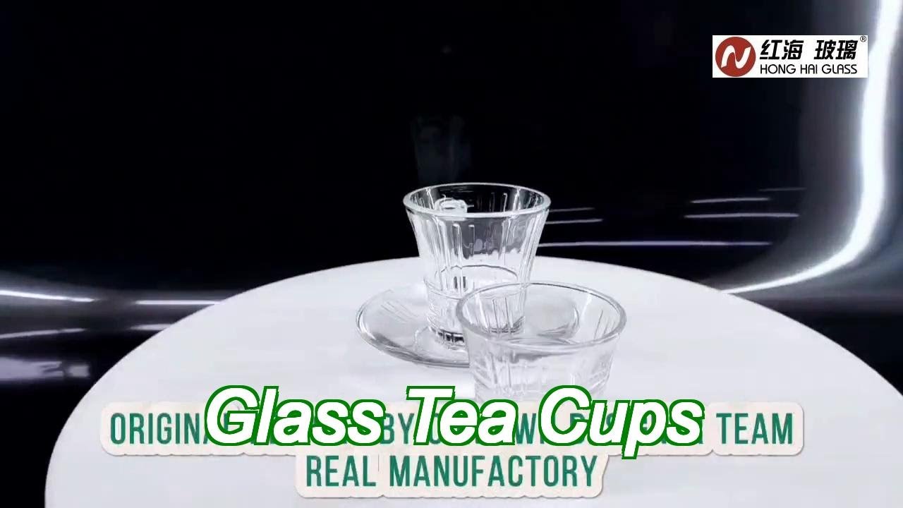 110 ml capacity clear glass tea cup 36pcs set designed for coffee lovers transparent material
