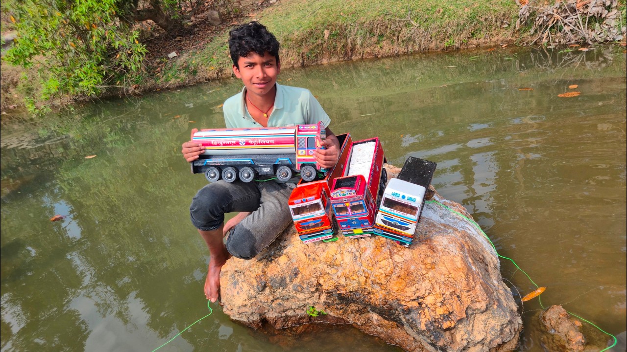 TRUCK water parking to bathe JCB ||NBR TOYS||