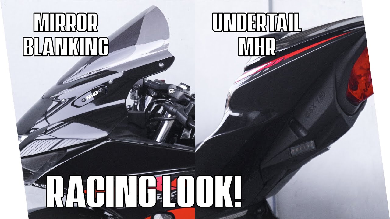 Review Mirror Blanking R&G (Copy) & Undertail MHR Buat GSX - #MotovlogIndonesia