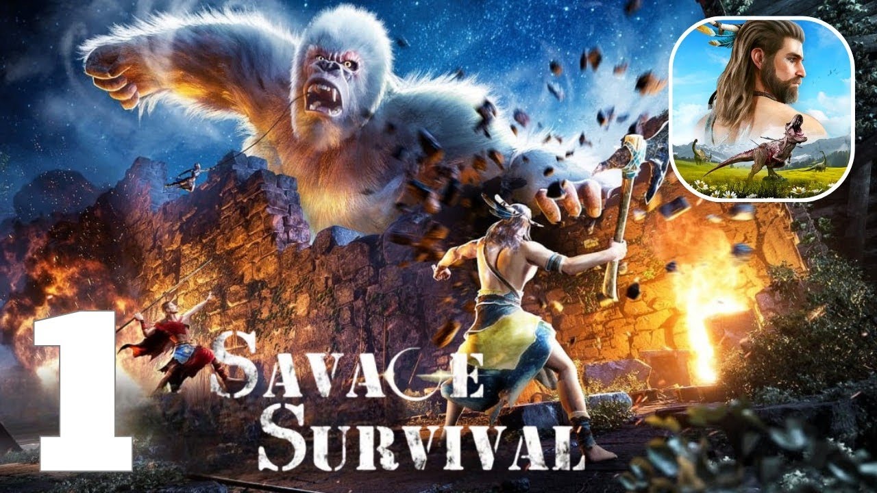 Savage Survival : Jurassic IsIe Gameplay Walkthrough Part 1 (Android, ios)