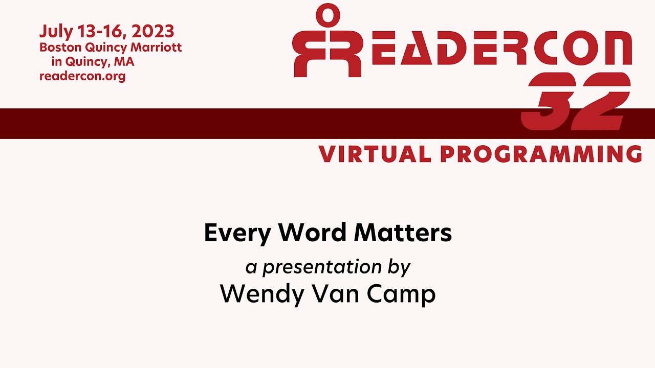 Every Word Matters, Wendy Van Camp