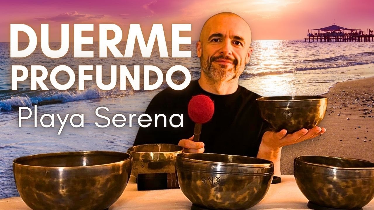 Cuencos Tibetanos y Mar en calma para dormir 8 horas 🌊 Relaja tu Sistema Nervioso