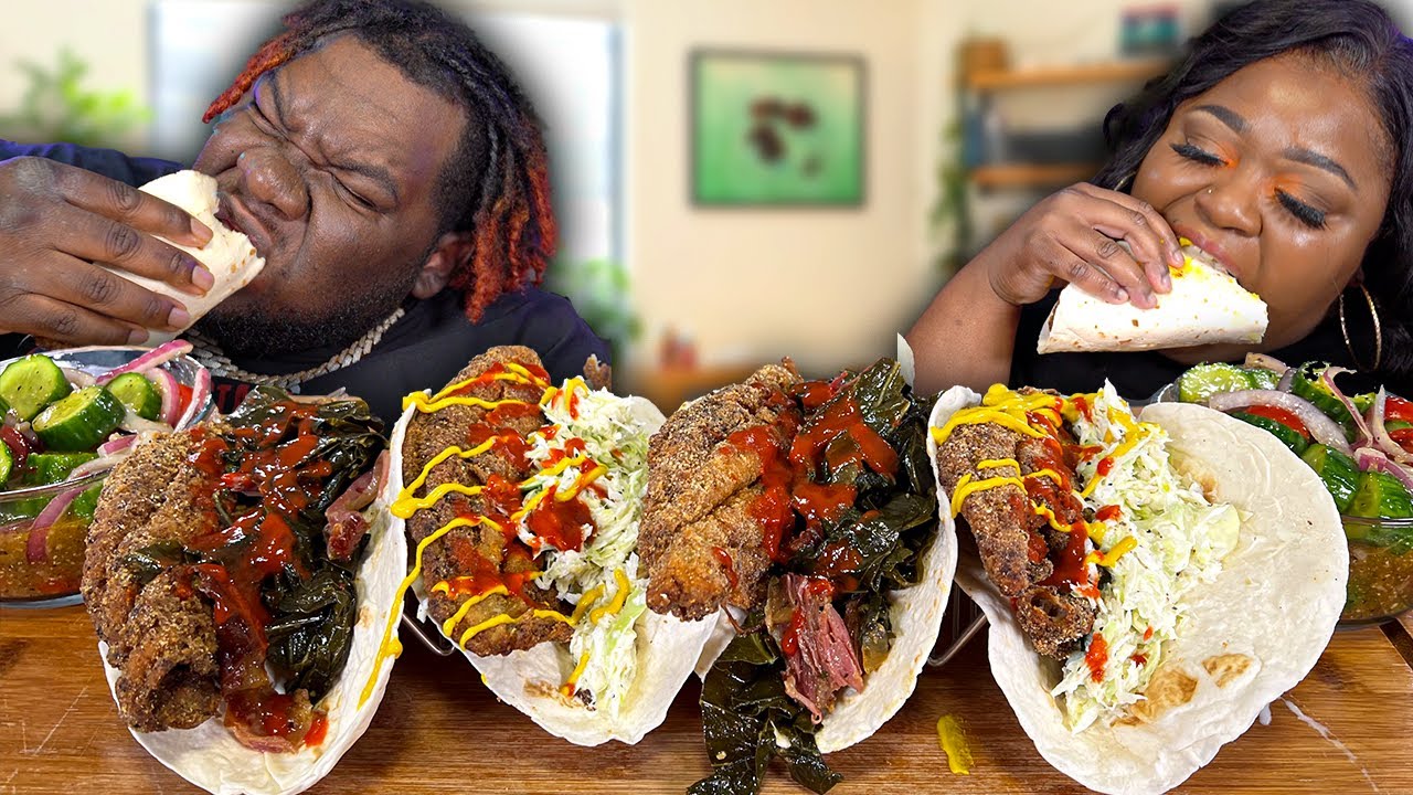 FINALLY MADE THESE CRISPY FRIED CATFISH TACOS AND IM GLAD I DID!! | MUKBANG EATING SHOW