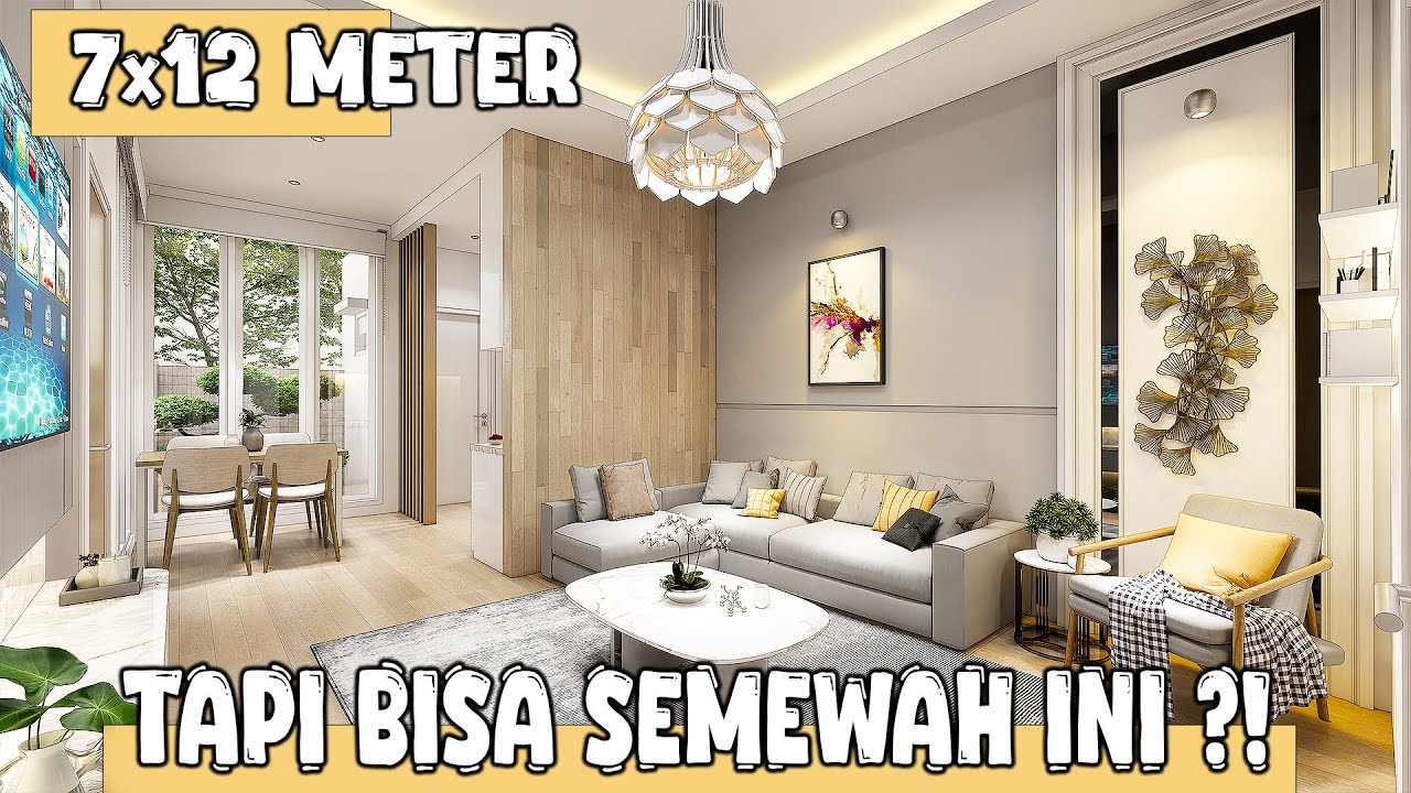 Rumah 1 lantai 7x12 meter 3 kamar tidur