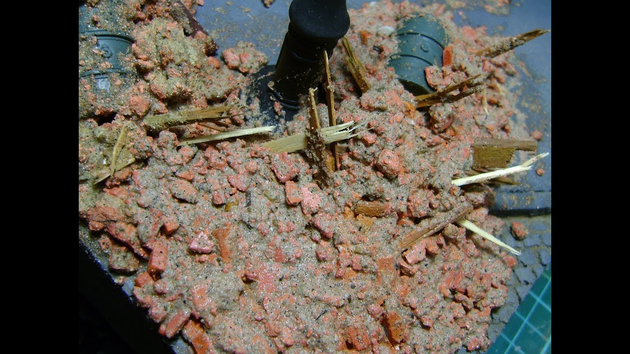 HOW TO MAKE BRICK DEBRIS TO THE DIORAMA STREET?