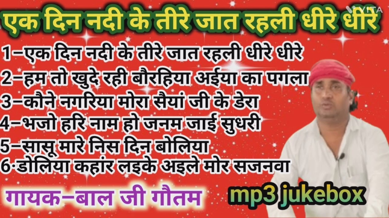 एक दिन नदी के तीरे जात रहली//Ek Din Nadi ke Tire//Balji Gautam Ji ke Superhit Nirgun Bhajan/