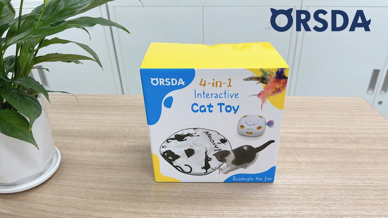 ORSDA 4-in-1Hide and Seek Interactive Cat Toy Unboxing & Operating Instructions