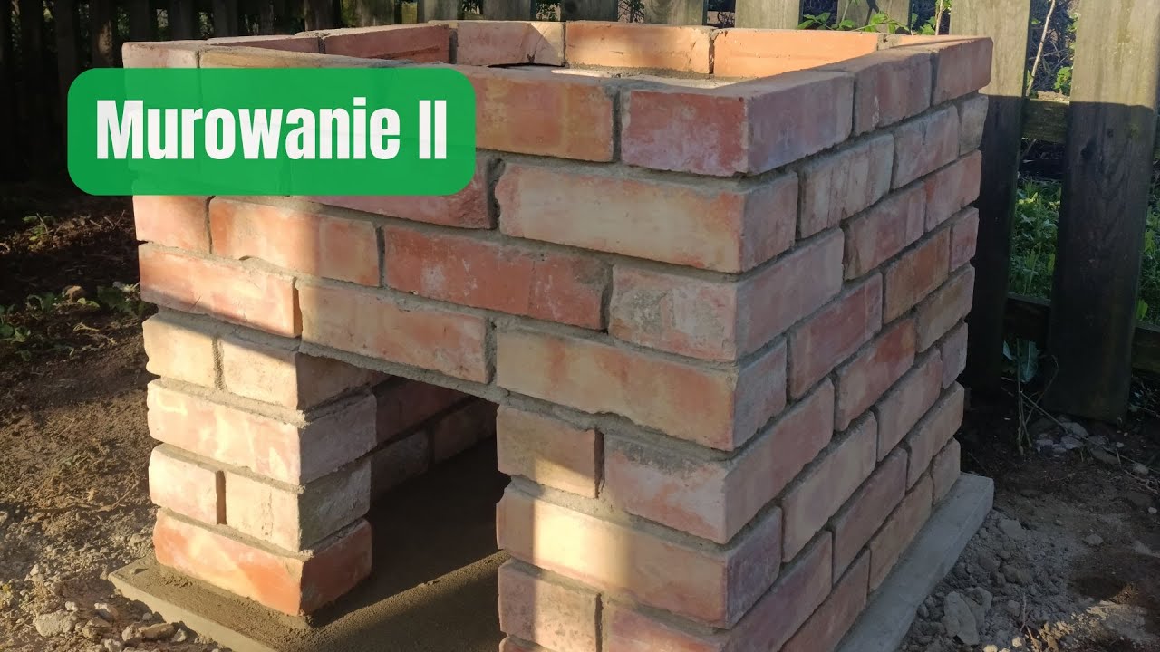 Murowanie wędzarni - część 2