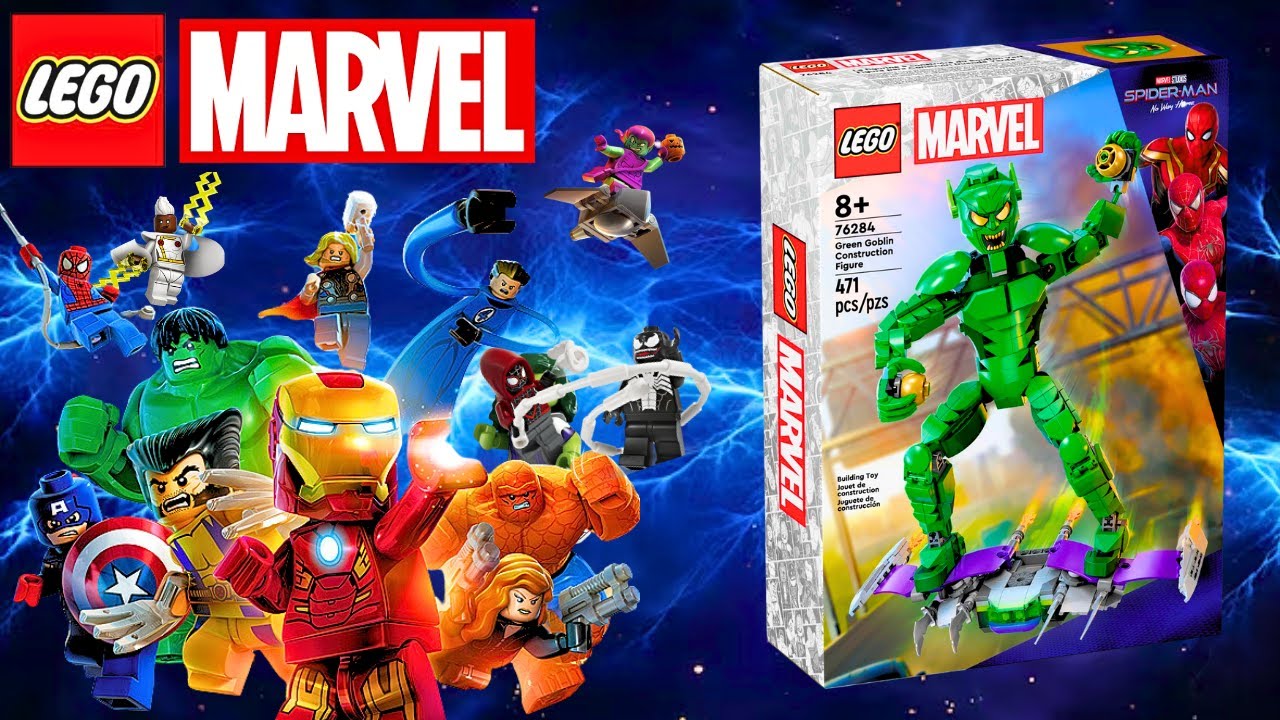 LEGO MARVEL 76284 GREEN GOBLIN CONSTRUCTION FIGURE