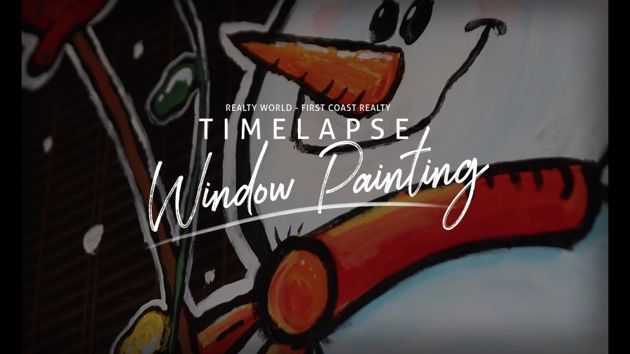 Timelapse of our Christmas Window Painting