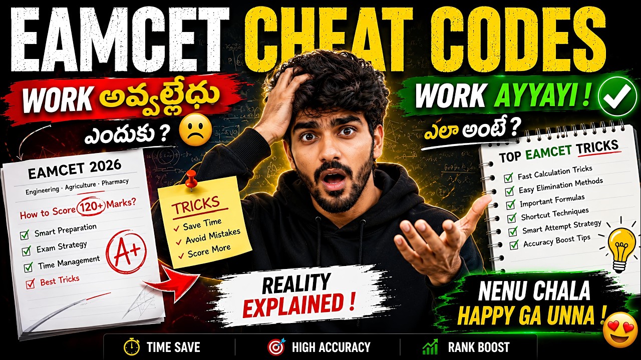 EAMCET Cheat Codes WORK అవ్వట్లేదా?! 😳 Final Reality