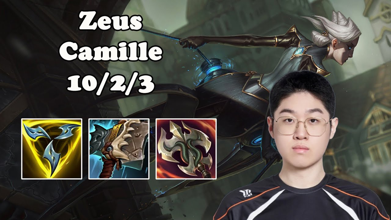 🔥 Zeus Camille Top | KR Challenger Solo Queue | Patch 25.08 | League of Legends 🔥