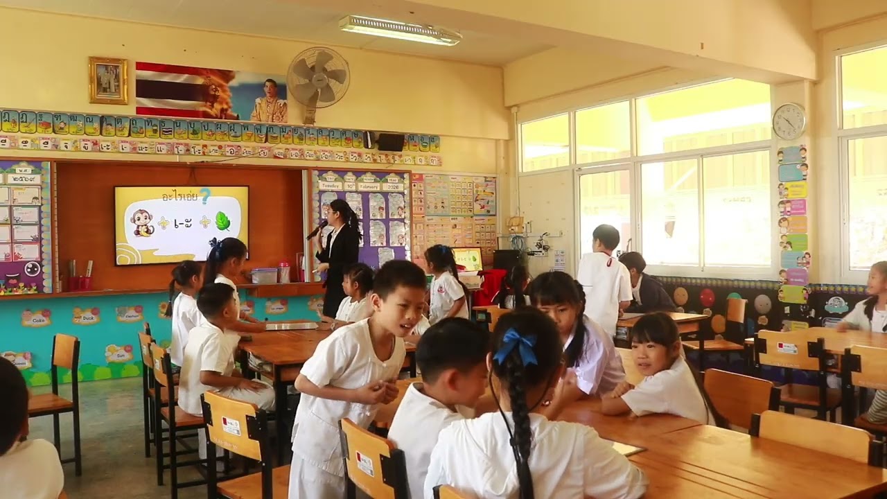 การจัดการเรียนการสอน รายวิชาภาษาไทย เรื่องมาตรา กบ  นางสาววีรภัทรา คำเมืองใจ