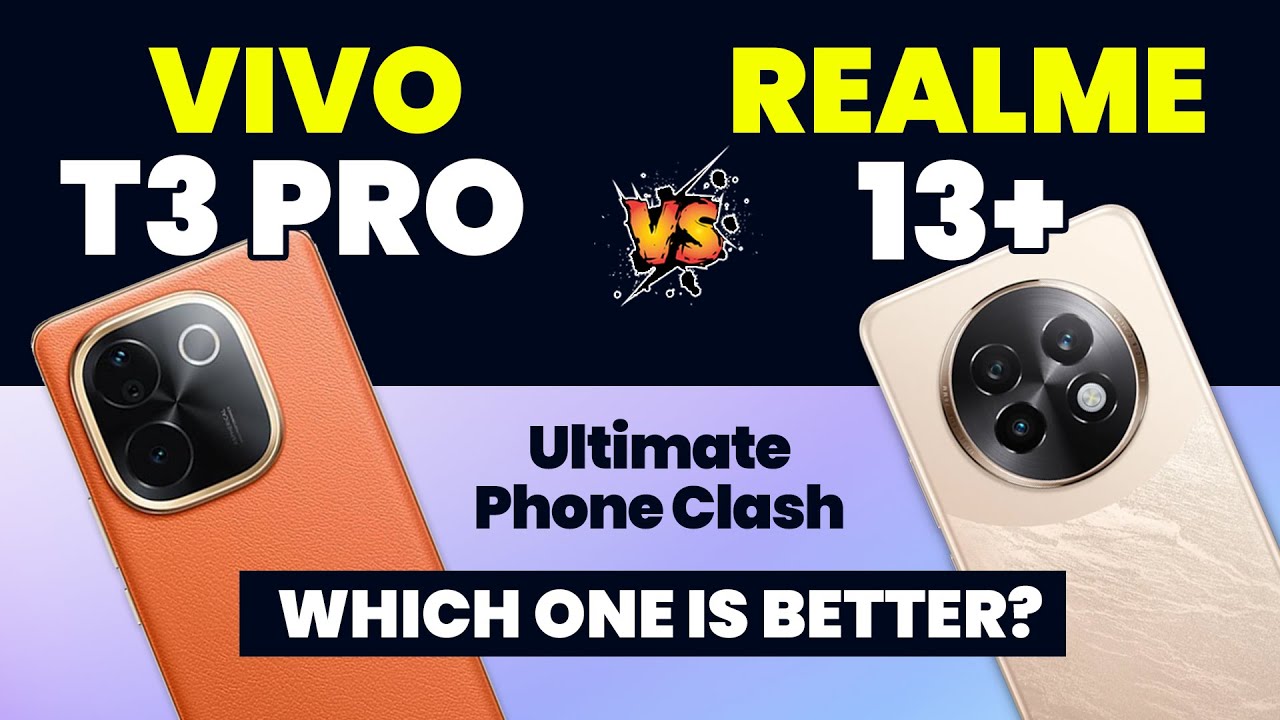 Vivo T3 Pro vs Realme 13+: Specs Showdown | Best Mid-Range Smartphones India 2024