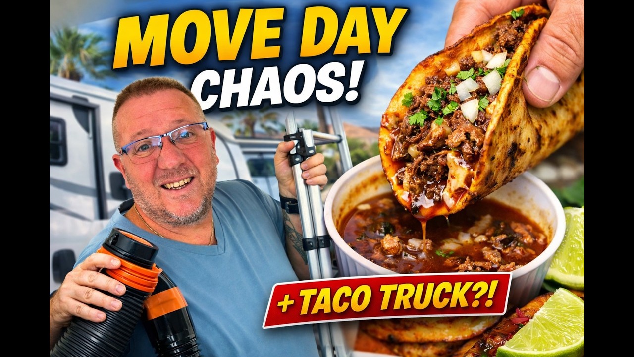 Move Day in Mesa AZ + Taco Truck Stop! RV Life Vlog
