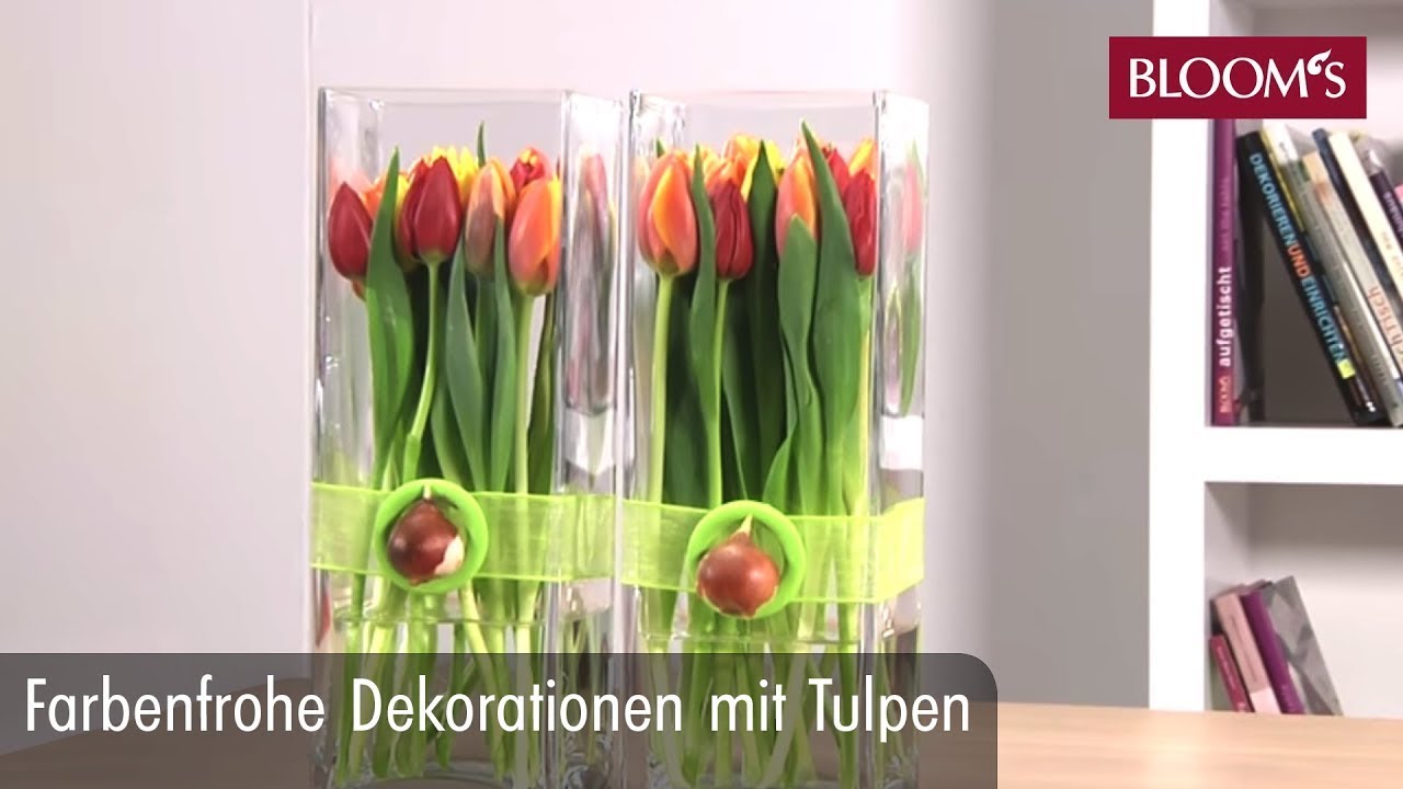 Farbenfrohe Deko mit Tulpen | DIY Frühlingsdeko | spring decoration | BLOOM’s Floristik
