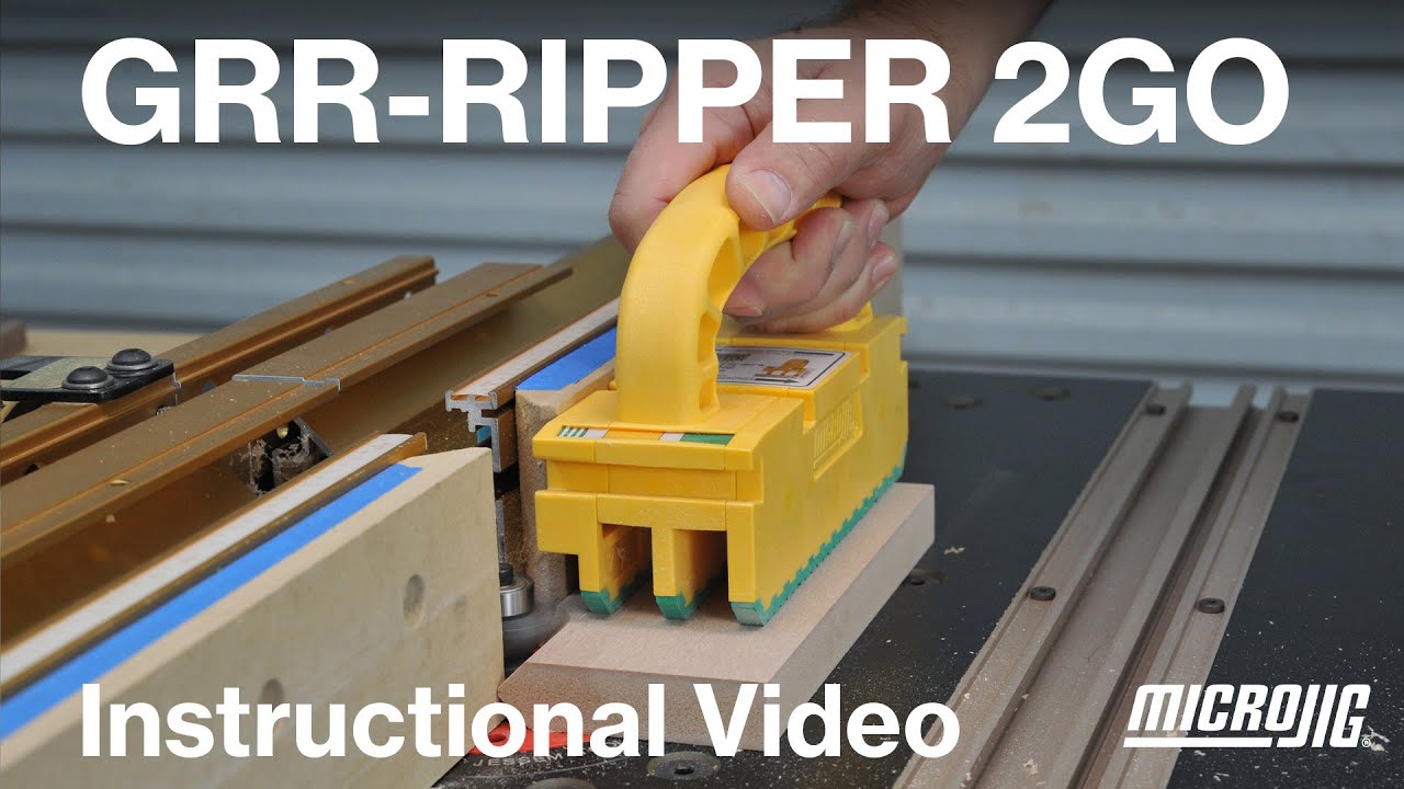 Обучающее видео по GRR-RIPPER 2GO&trade;! Узнайте, как использовать GRR-RIPPER 2GO для точной резки.