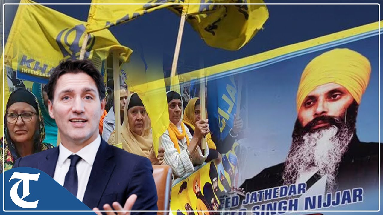 Khalistan supporters protest with Nijjar posters outside Indian High Commission in London