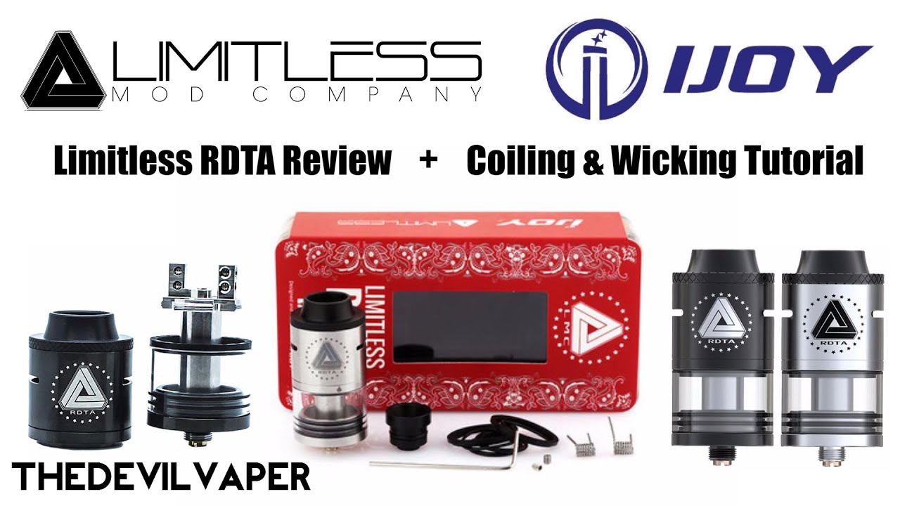 Limitless RDTA Review + Wicking & Coiling Tutorial - TheDevilVaper