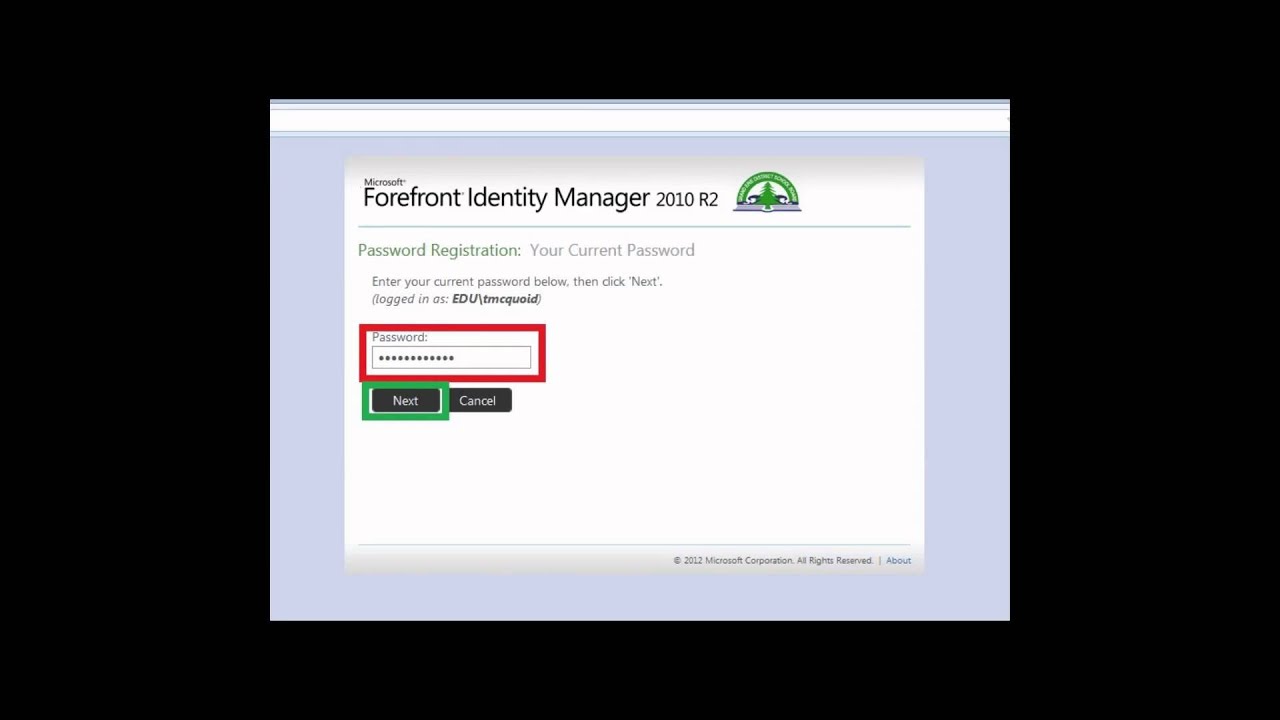 Registration for Online Password Resets
