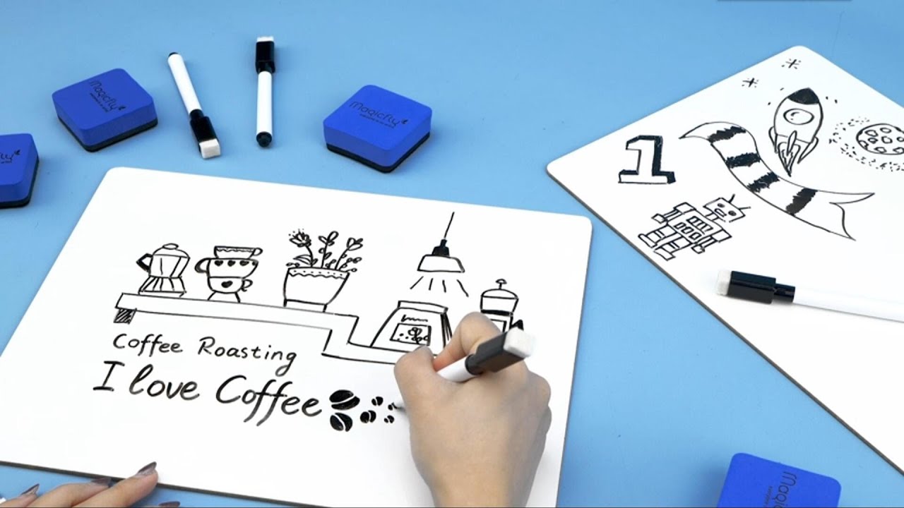 Magicfly Dry Erase Lap Board | Whiteboards 9x12 for Classroom