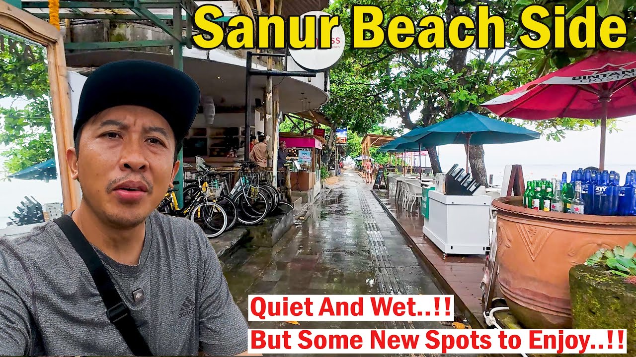 Quiet And Wet...!! But Some New Spots To Enjoy..!! Strolling Along Sanur Beach Side..!!