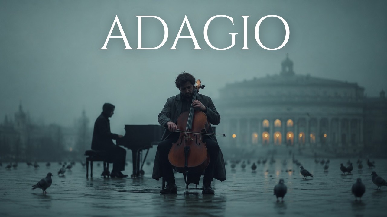 when you need deep focus | dry strings and sparse piano | adagio