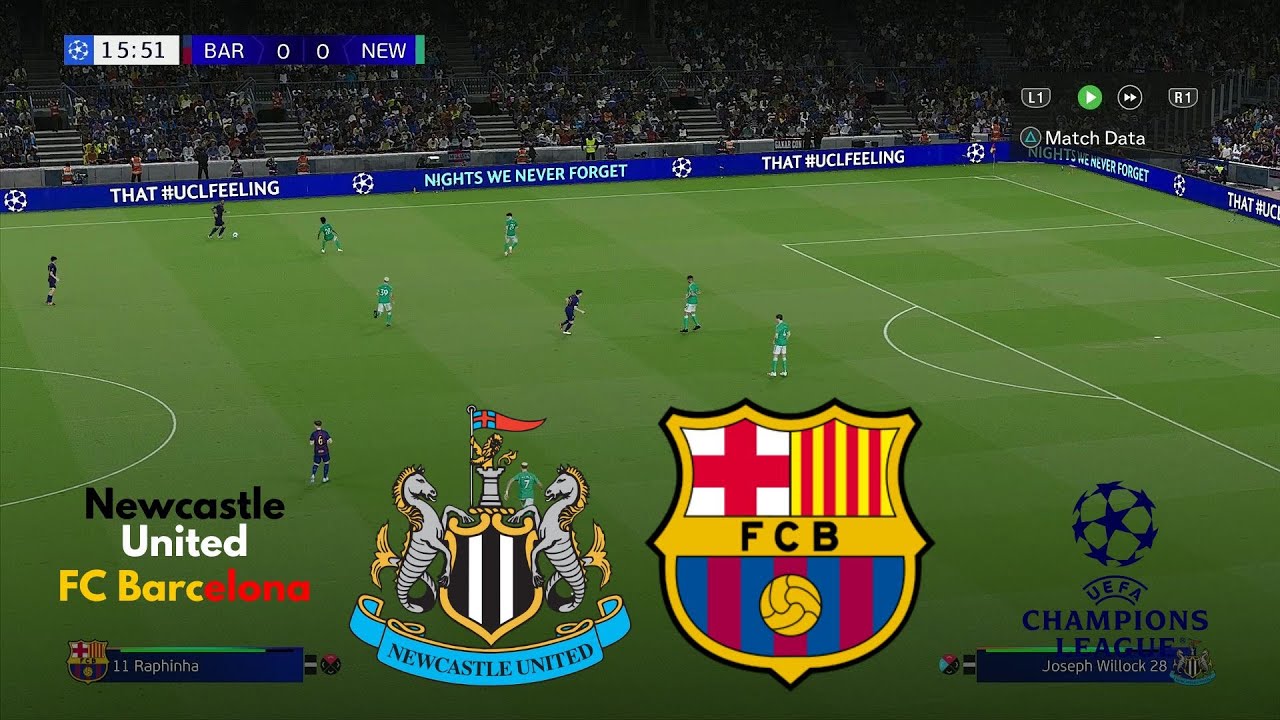Newcastle United Vs Barcelona | Champions League Master League FL26