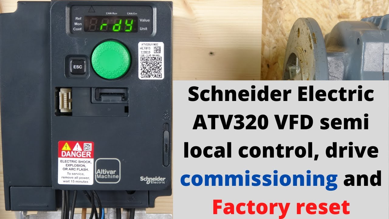 Полулокальное управление частотно-регулируемым приводом ATV320 от Schneider Electric, ввод привод...